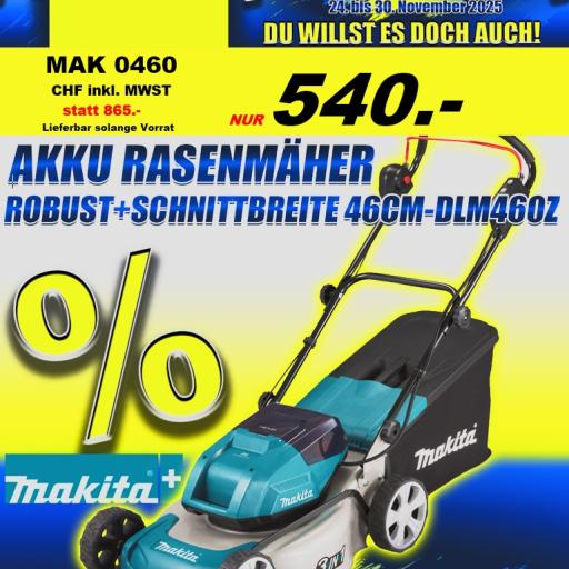 Black Friday 2025 - MAKITA Rasenmäher DLM380Z