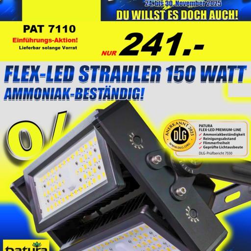 Black Friday 2025 - PATURA FLEX-LED Strahler 150W